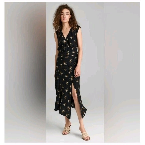 Veronica Beard Women's Wixson Silk- Blend Floral Midi Dress - Picture 3 of 11